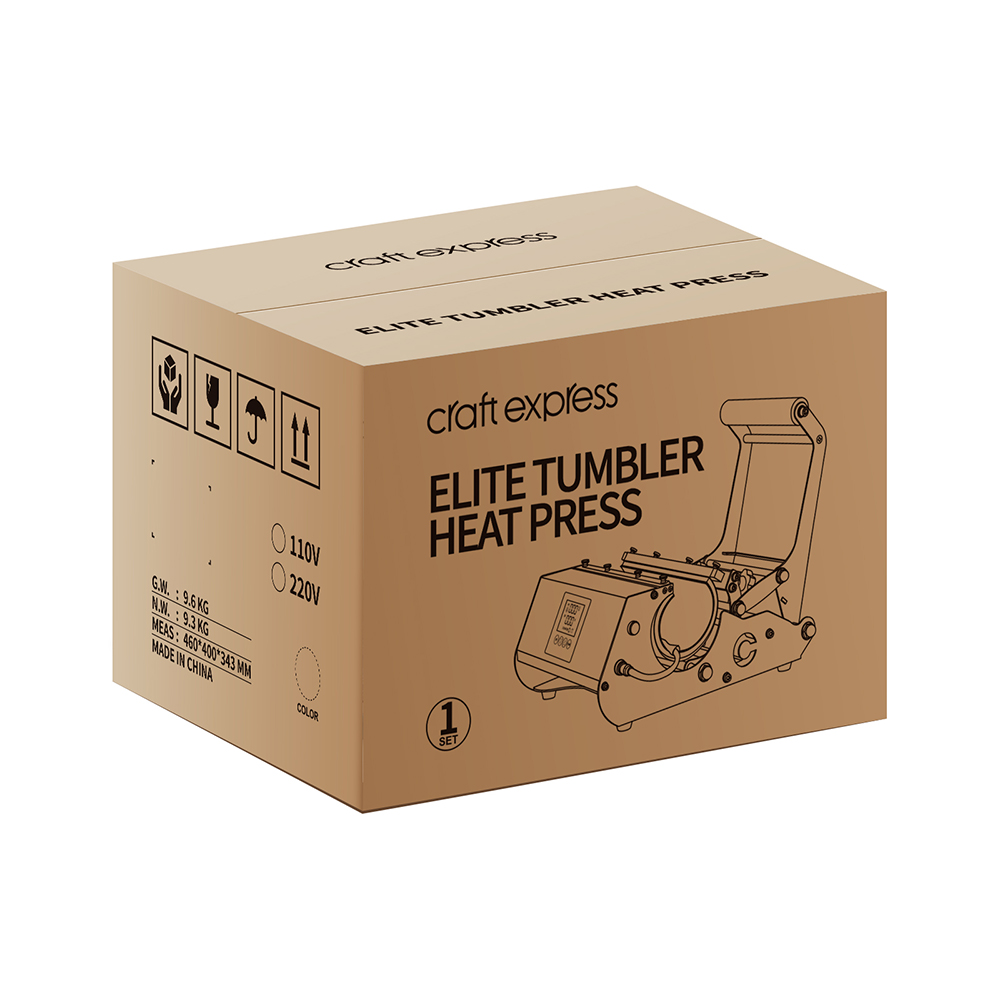 Elite Pro Tumbler Heat Press Pink